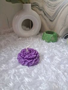Floral Candle - Purple