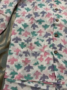 Bird Print Pajama Set