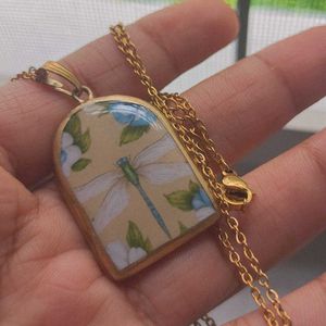 Handmade Cottagecore Pendant with chain