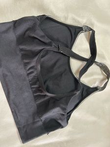Black Criss-Cross Sports Bra