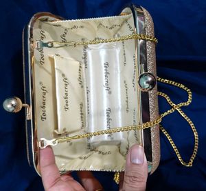 Golden Glitter Clutch