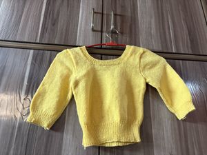 Yellow Knitted Top