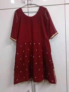 Pretty Maroon Sharara Dress👍