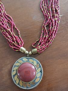 Beaded Pendant Necklace