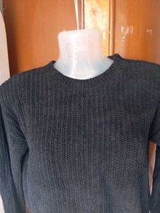 Cozy Black Knit Sweater