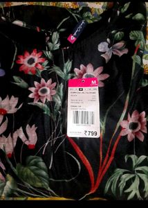 DJ&amp;C Floral Print Bishop Sleeve Top