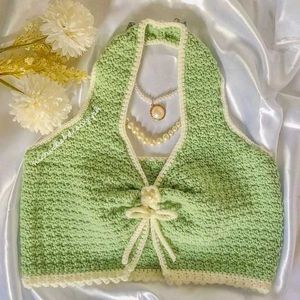 Crochet Bralet, Backless Or Cherry Top