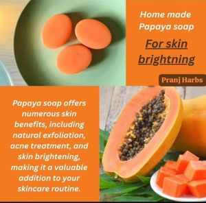 Nature's Glow Papaya Soap homemade