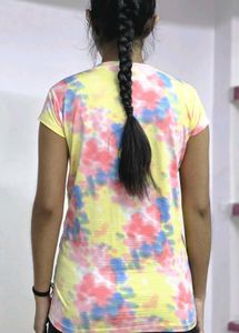 Multicolor Printed Tshirt For Summer Stylish Tops