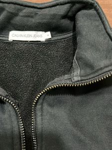 Calvin Klein Half-Zip Fleece Pullover Black Unisex