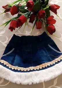Baby Girl Denim Skirt Set