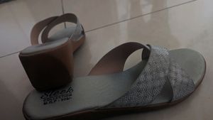 Size 39 Party Wear Silver Sandle
