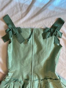 Green Fit &amp; Flare Dress