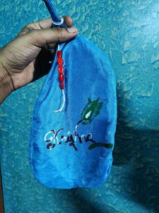 Govardhan Mharaj Photo With Bead Bag