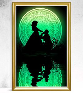 🌌 &#34;Eternal Glow&#34; –Romantic Silhouette Art Print