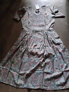 Floral Print Embroidered umbrella Kurta Set