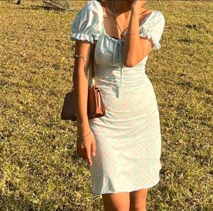 Checkered Mini Dress From Newme