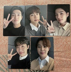 Set Of 5 Official Bts Membership Photocards