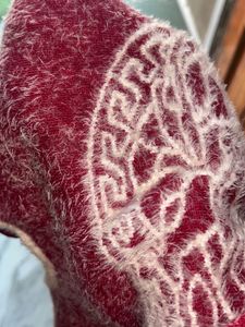 Premium Dark Red Winter Sleeveless Top – Soft Furr