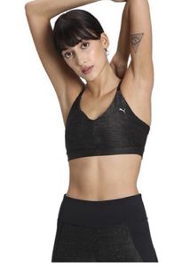 PUMAWomen Sports Lightly Padded Bra (Black)