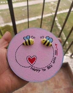 Coaster Painting On Wood
