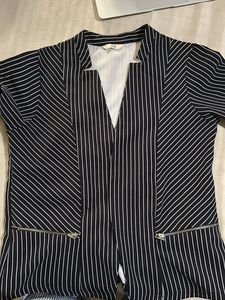 Black Striped Blazer