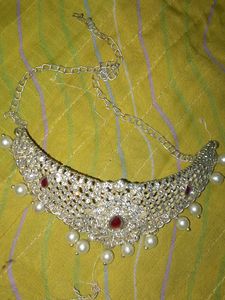 Elegant Silver & Pearl Necklace