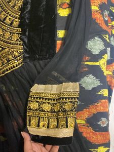 Unstiched Net And Shaleen Long Kurta