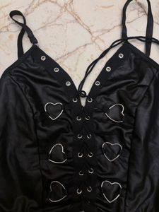 Black Heart Ring Top