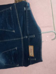High-Waisted Denim Jeans