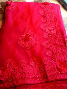 Soft Net Saree with blouse