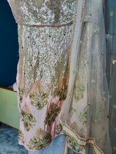 Pink Sequin Lehenga