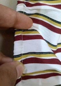 Striped Button-Up Top