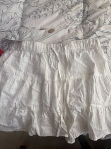 white skirt
