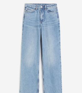 H&M Light Wash Wide Leg Jeans