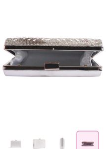 lino Perros Sparkling Silver Evening Clutch