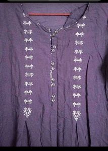 Purple Kurta Set