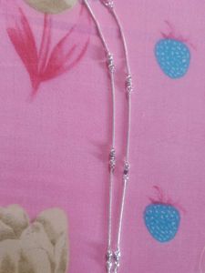 Unused Coated Silver Payal