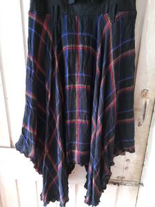 Unique Plaid &amp; Black Dress