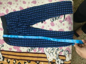 Blue warm fleece lower for 2-4 years kids