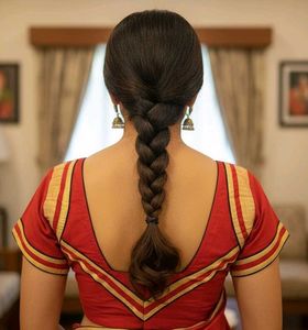 Red Ethnic Blouse