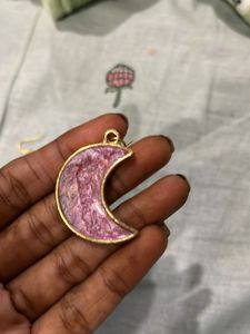 Resin Crescent Moon Earrings