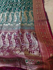 pure banarasi copper zari weight is heavy 🔥