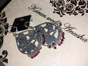Jhumki earrings germal silver Oxidise