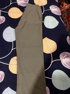 Olive Green Wide Leg Pants mid rise