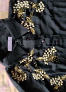 Embellished Black Top