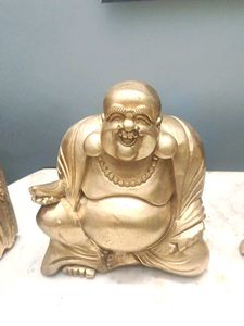Wooden Golden Buddha Statue