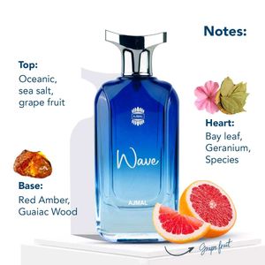 Ajmal Wave Perfume 99% with orginal box