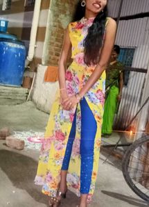 Floral Yellow Dress