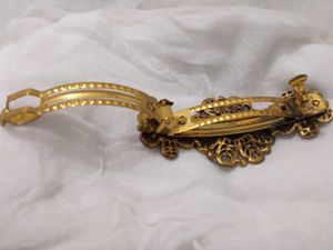 Mother&#39;s Day Gift - Stone Studded Brass Hair Clip